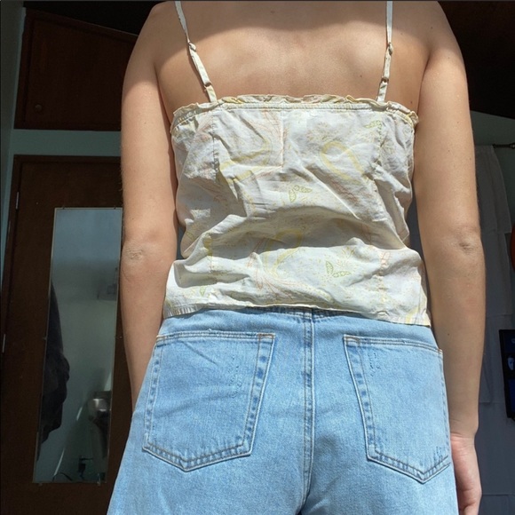 Vintage snap button up paisley tank - Picture 3 of 5